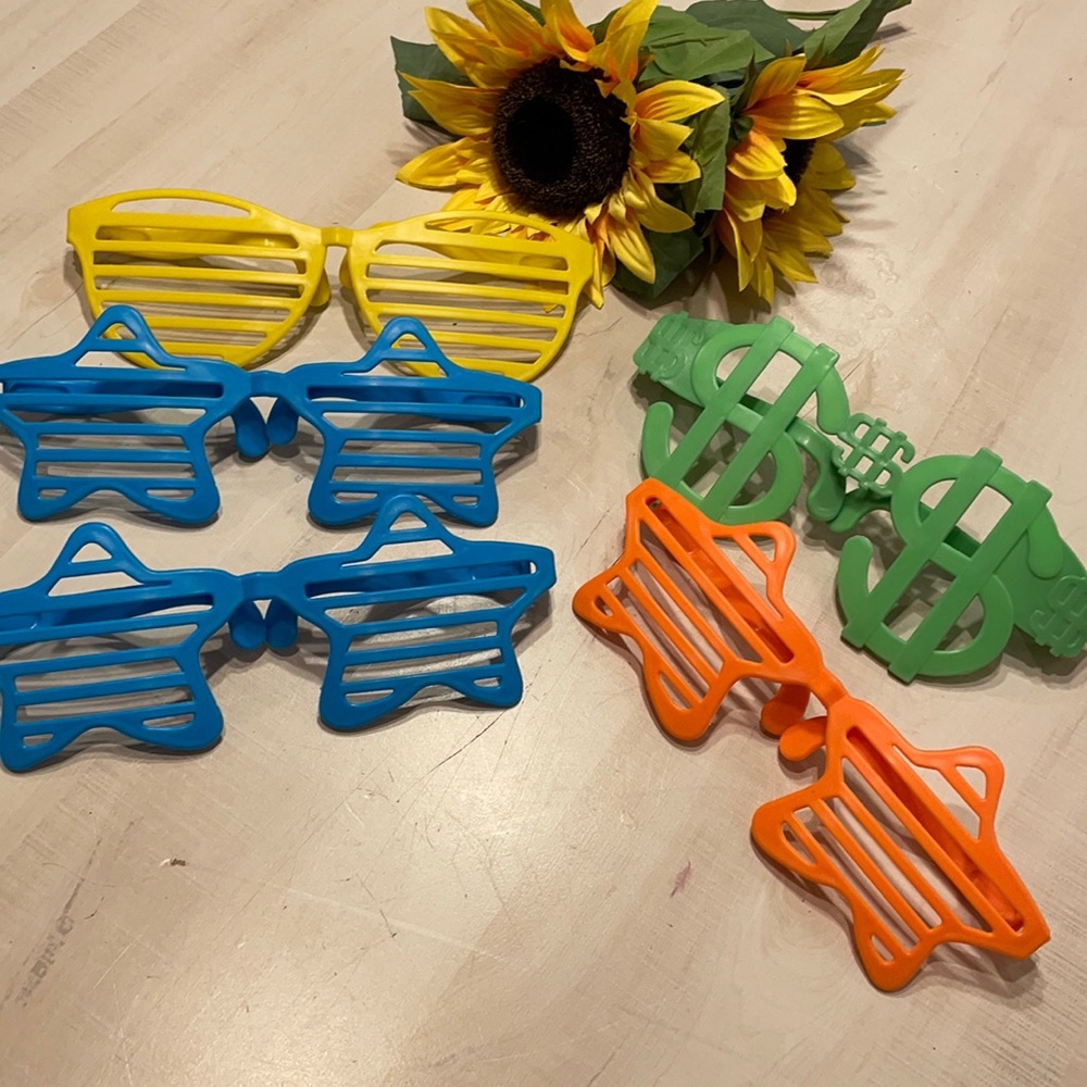 PHOTO BOOTH FUN - Jumbo Fun Shutter Shades set of 5